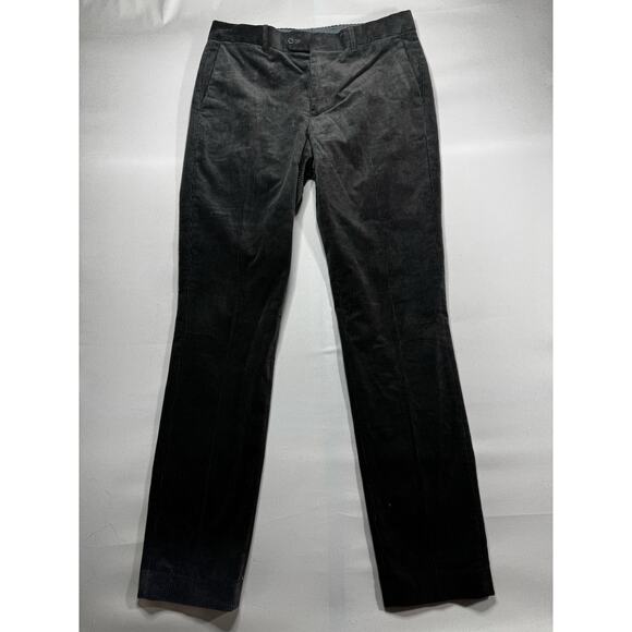 Bonbobos Men's Slim Fit Straight Leg Gray Corduroy Pants - Size 33x34 (34x34) - Picture 1 of 6